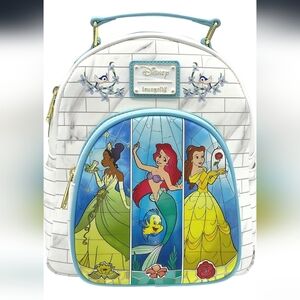 Loungefly Disney Princess Backpack - White and Blue